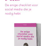 De enige checklist voor social media die je nodig hebt